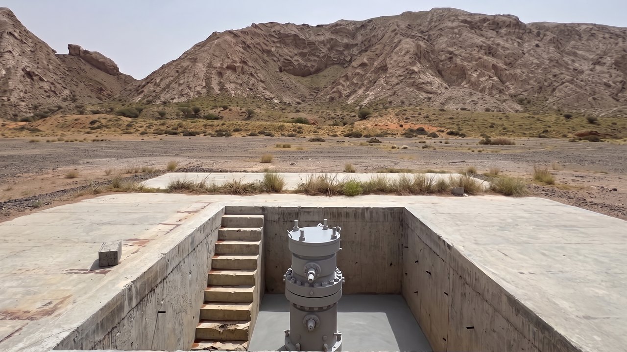 The exploration well site